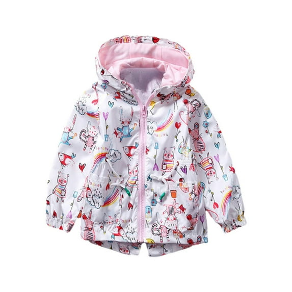 SILVERCELL Boys Girls Rain Jackets Waterproof Lightweight Hooded Raincoats Lined Softshell Windbreakers for Kids