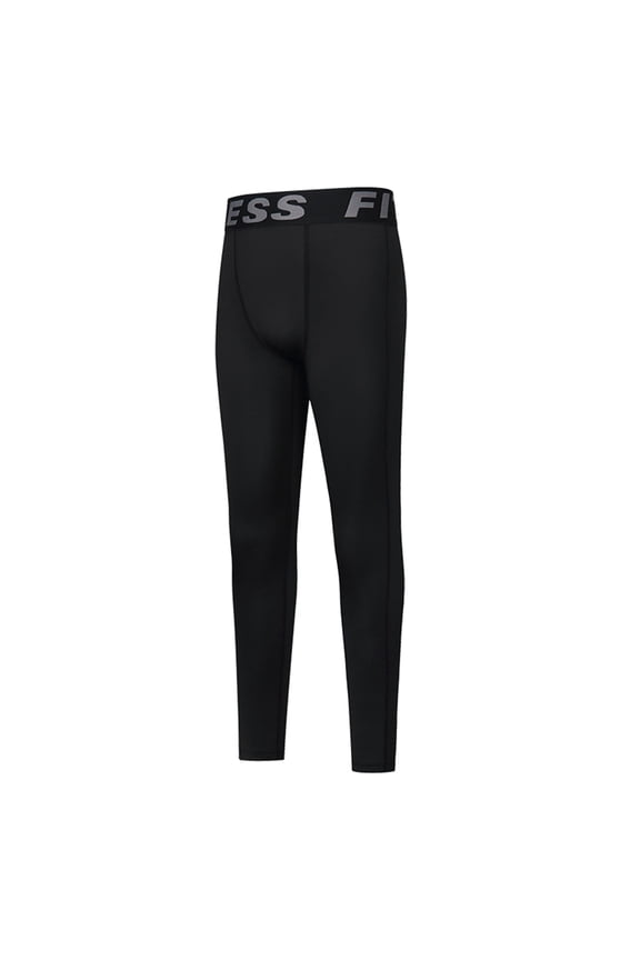 Boys Leggings Quick Dry Kids Compression Pants Sports Tights Basketball Base Layer 4-12 Years