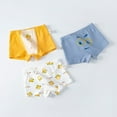 thumbnail image 1 of SILVERCELL Boys Pure Cotton Super Soft Boxer Briefs Toddler Kids Cute Pattern Tagless Smooth Underpants 3-Pack,3-11 Years, 1 of 4