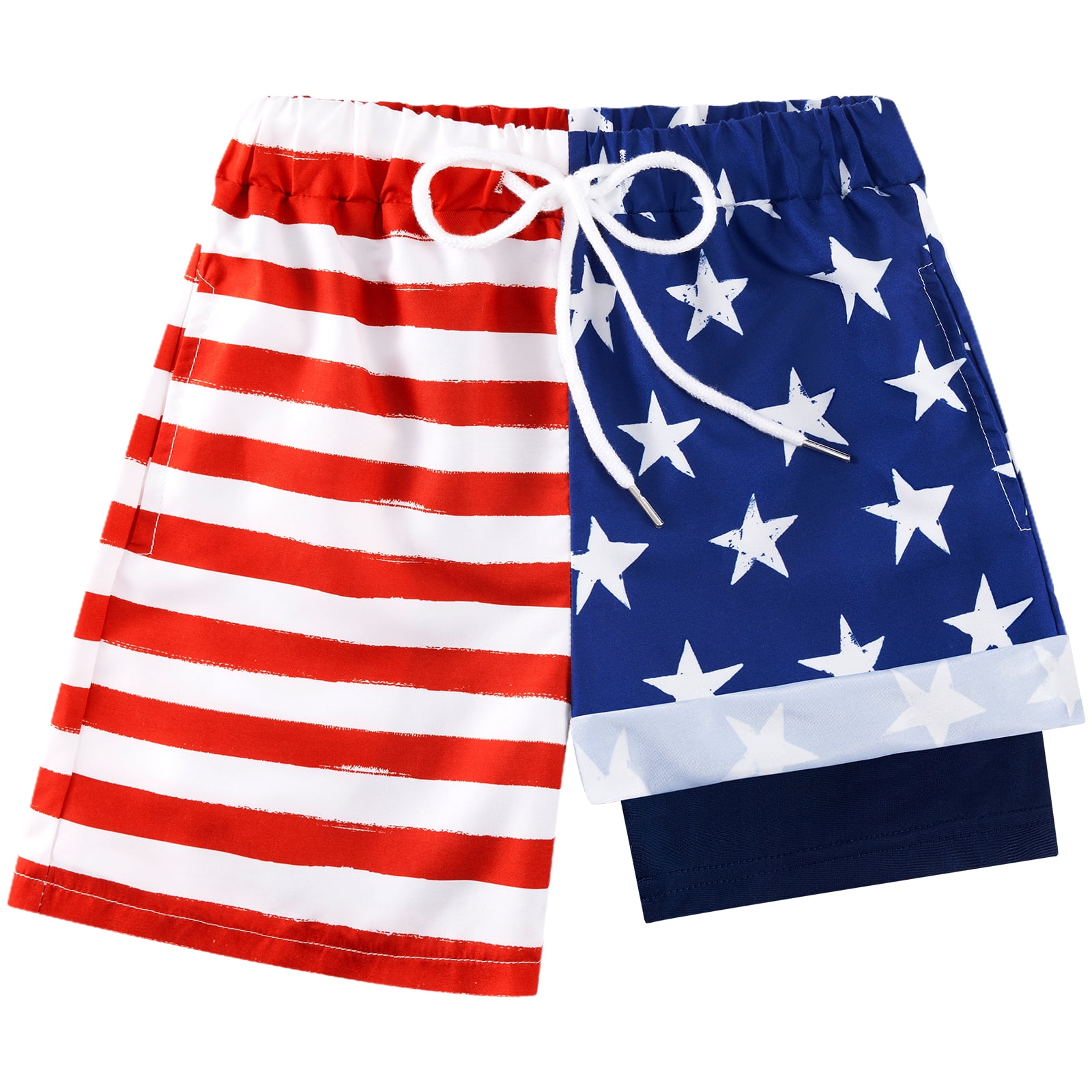 SILVERCELL Boys Swim Trunks with Boxer Brief Liner Swim Shorts Boys