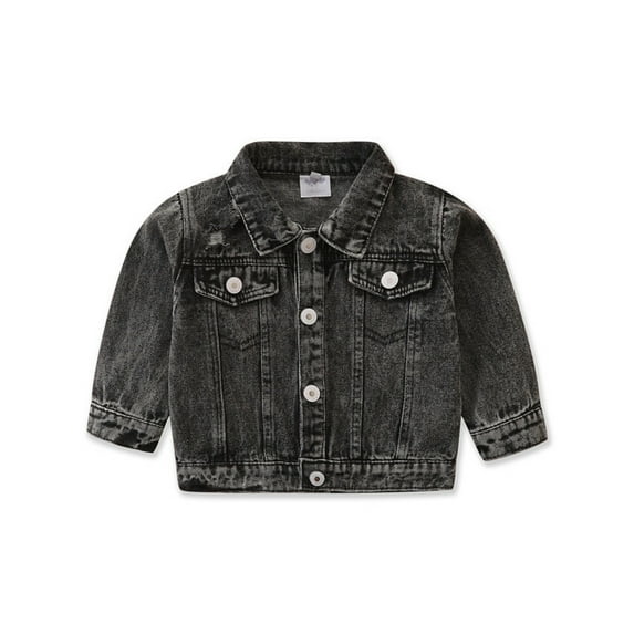 SILVERCELL Denim Jackets Casual Outfit Button Down Jean Coats Tops Toddler Fashion Outerwear 1-6T