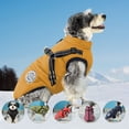 thumbnail image 1 of SILVERCELL Dogs Waterproof Warm Coat Vests Adjustable Reflective Rainproof Jacket Pet Dog's Padded Vest Clothes with Built in Harness Windproof Zipper Snow Coats Snowsuit for Small Medium Large Dogs, 1 of 1