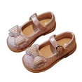 thumbnail image 1 of SILVERCELL Girl Bow Sandals Mary Jane Shoes Kids Female Princess Party Flower Girls Dress Shoes 2-9Y, 1 of 10