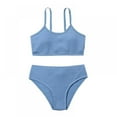 thumbnail image 1 of SILVERCELL Girl Two-Piece Bikini Swimsuits Kids Tankini Bathing Suit Sport Swimwear Adjustable Shoulder Strap, 1 of 9