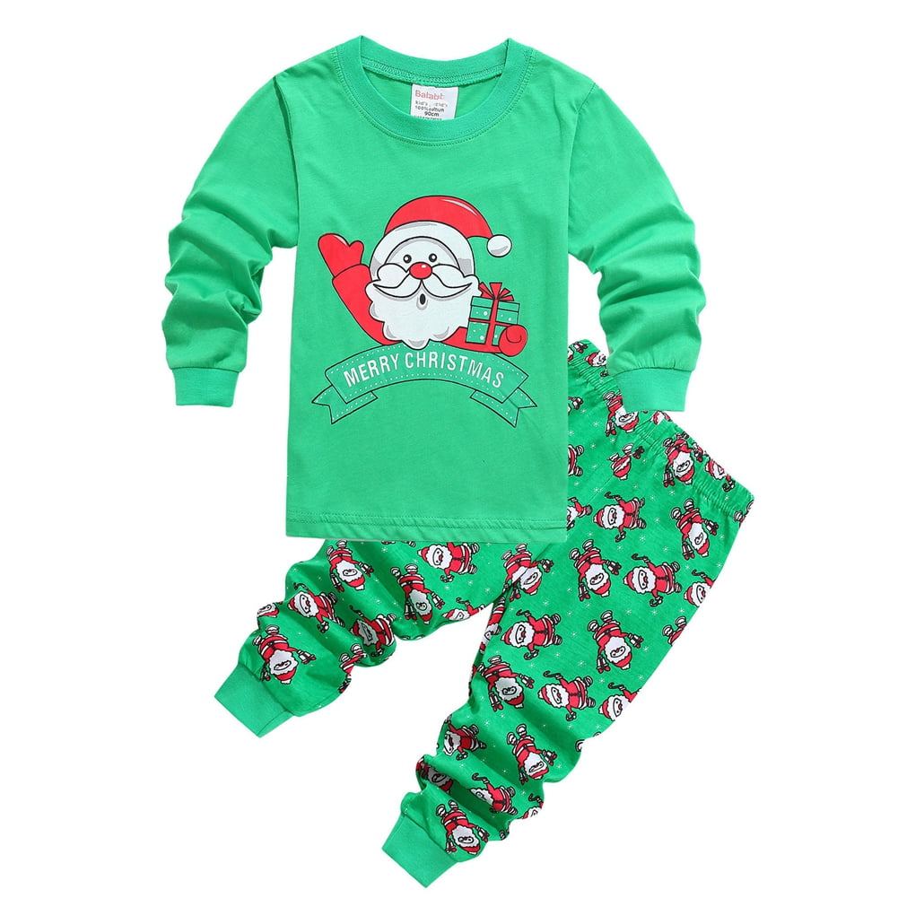 SILVERCELL Girls Boys Elk Pajamas Toddler Christmas Pajamas Long Sleeve