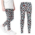 thumbnail image 1 of SILVERCELL Girls Casual Floral Cartoon Printed Leggings Teens Girl Skinny Pants Tights 2-12 Years, 1 of 5