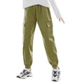 thumbnail image 1 of SILVERCELL Girls Cotton Jogger Cargo Pants Loose Street Hip Hop Dance Sweatpant Trousers 3-13T, 1 of 8