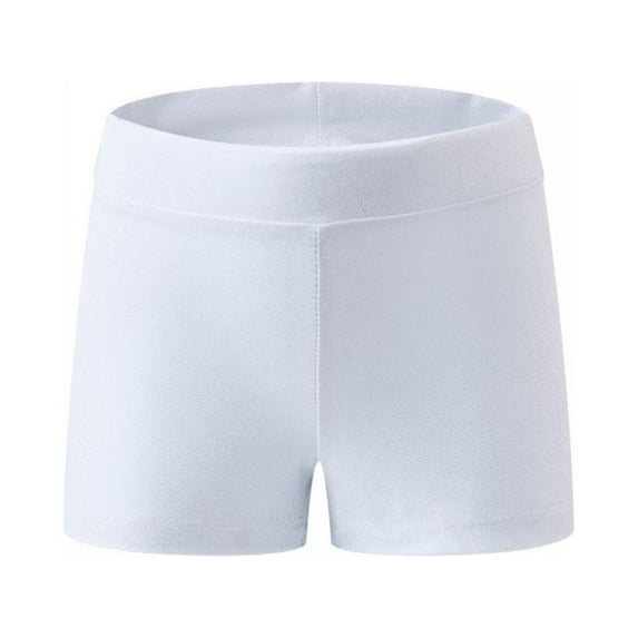 SILVERCELL Girls Gymnastic Shorts Glitter Ballet Dance Shorts Metallic Spandex Shorts for Kid Girls 2-13 Years