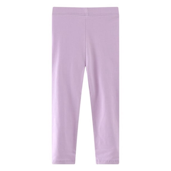 SILVERCELL Girls Leggings Ankle Length - Comfortable Leggings for Girls Cotton Leggings Great for Softness and Breathability ,Striped and Soild Color Leggings
