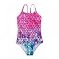 thumbnail image 1 of SILVERCELL Girls One Pieces Swimsuit Cute Dinosaur Swimwear Bathing Suits 2-8 Years, 1 of 8