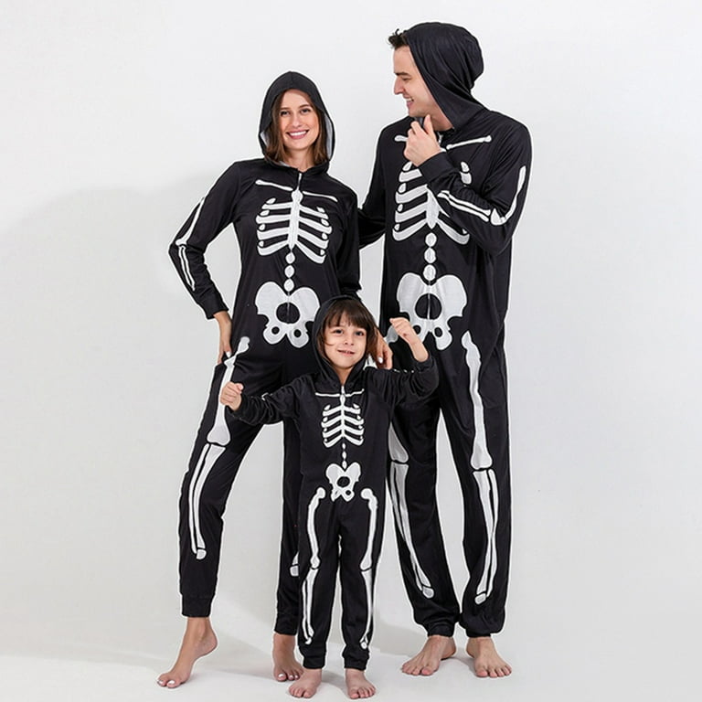 SILVERCELL Halloween Family Matching Costumes Glow in Dark