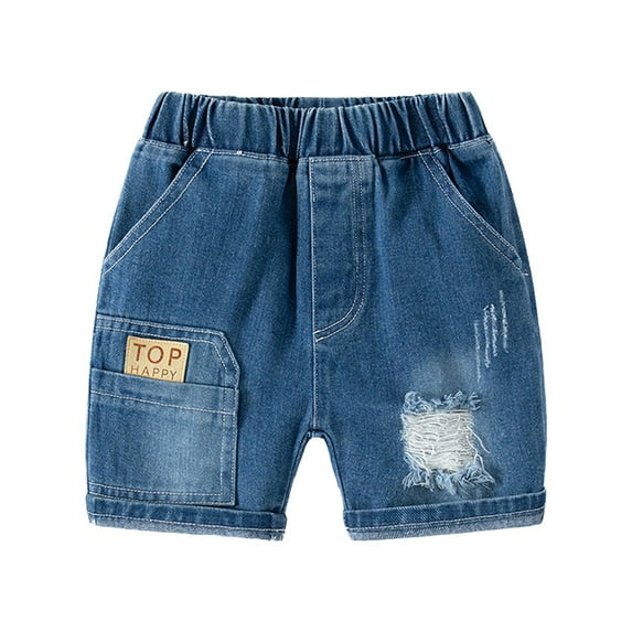 SILVERCELL Kids Boys Denim Shorts Toddler Girls Summer Jean Short Baby Elastic Waist Casual Short 1-6Y