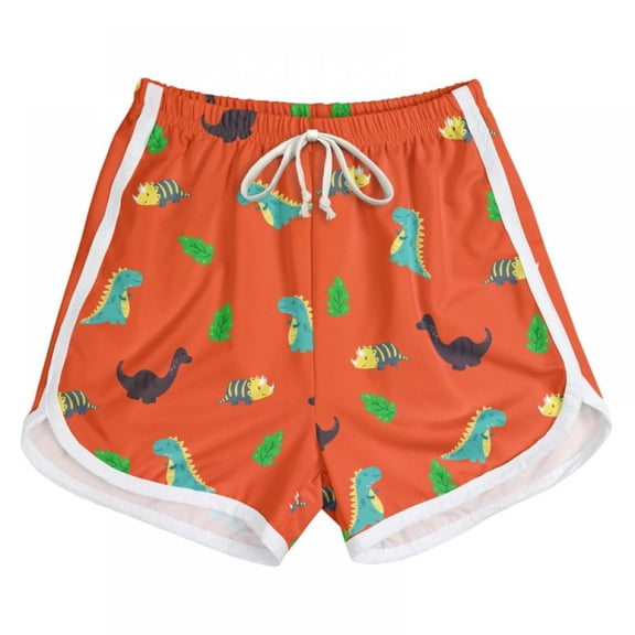 SILVERCELL Kids Boys Girls Swim Trunk Beach Shorts Toddler Active Sport Dinosaur Shorts Quick Dry Pants 3-8Y