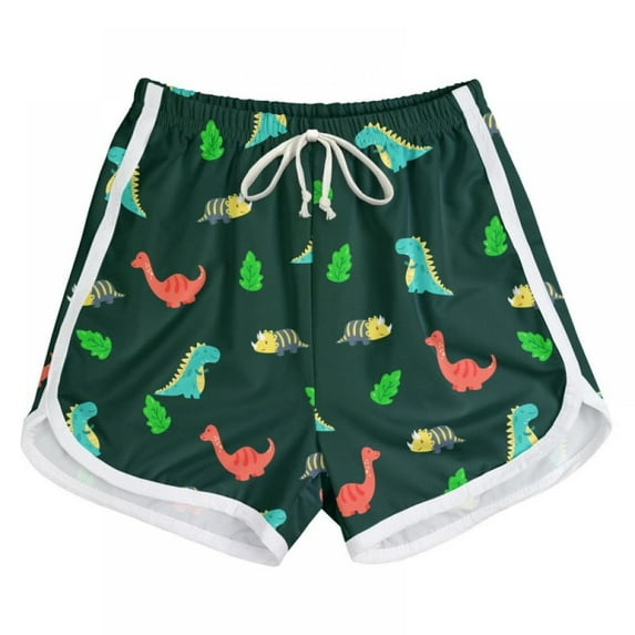 SILVERCELL Kids Boys Girls Swim Trunk Beach Shorts Toddler Active Sport Dinosaur Shorts Quick Dry Pants 3-8Y