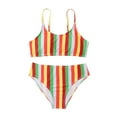thumbnail image 1 of SILVERCELL Kids Girls Bikini Swimsuit Outfits Child Two Piece Swimwear Bathing Suit 8-12 Years, 1 of 7