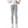 thumbnail image 1 of SILVERCELL Kids Girls Leggings Footless Solid Skinny Pants Child Stretch Basic Casual Sport Running Yoga Trousers 3-11Y, 1 of 10