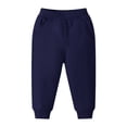 thumbnail image 1 of SILVERCELL Kids Solid Cotton Elastic Waist Joggers Long Pants Toddler Boy Girl Casual Bottoms Active Sweatpants 6M-11T, 1 of 4