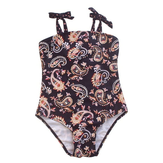 SILVERCELL Little Girl One Piece Swimsuit Block Big Girl Swimwear Summer Beach Bathing Suit 5-13 Years