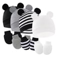 thumbnail image 1 of SILVERCELL Newborn Baby Bear Ears Hats and Mittens Sets Preemie Cotton Caps Infant Hospital Beanie for Boys Girls 0-6M, 1 of 5