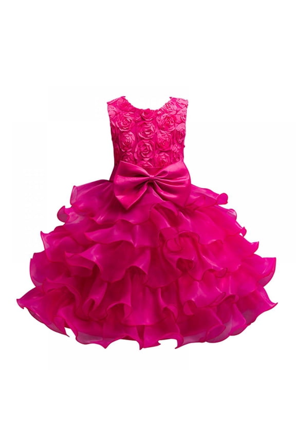 Pageant Flower Girls Dress First Communion Dresses Lace Sleeveless Princess Tulle Ball Gown 3-10 Years