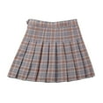 thumbnail image 1 of SILVERCELL Pleated Plaid Mini Skirt for Girls Casual Tennis A Line Classic Skirt 2-12 Years, 1 of 3