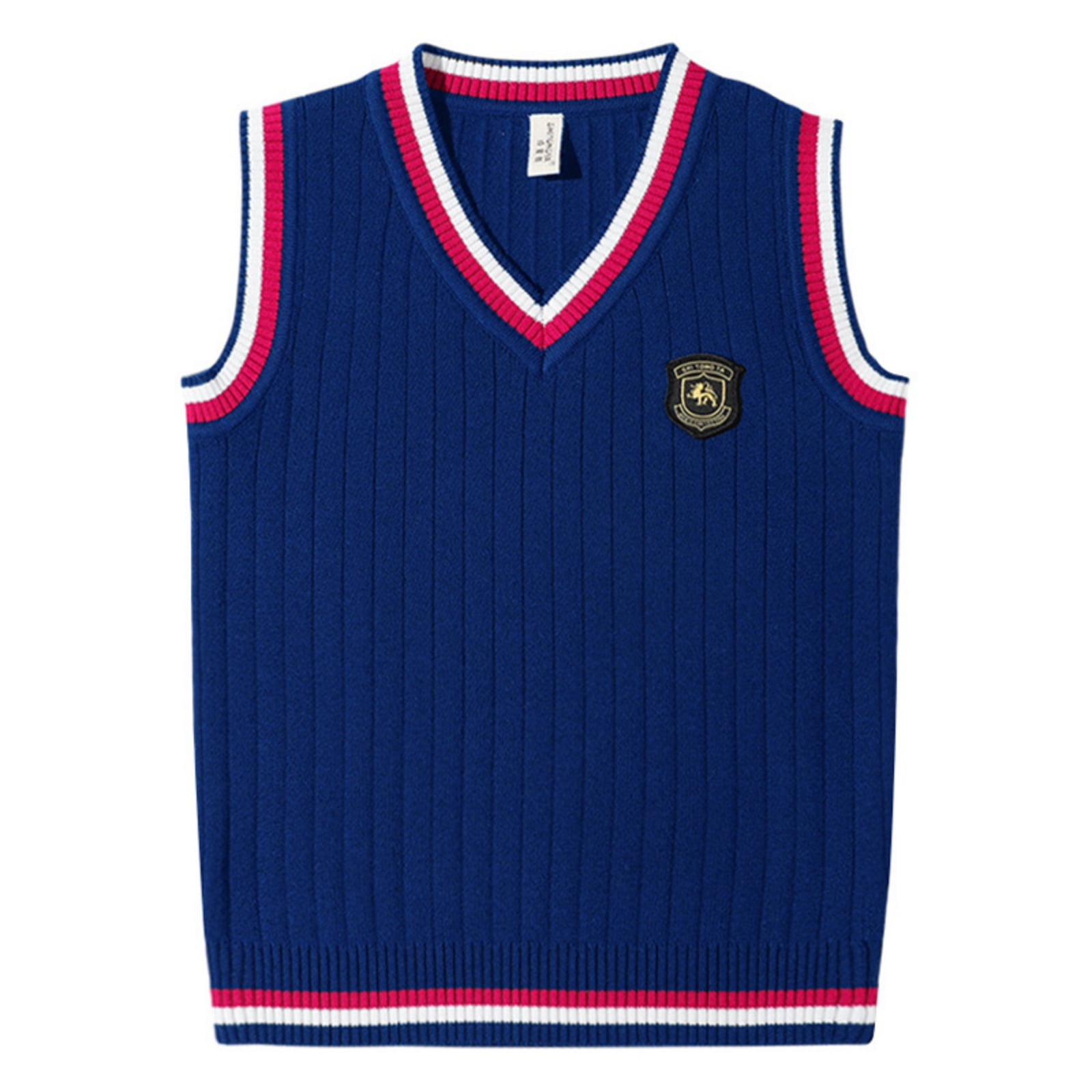 SILVERCELL Sweater Vest 100 Cotton School Uniform Vest for Little