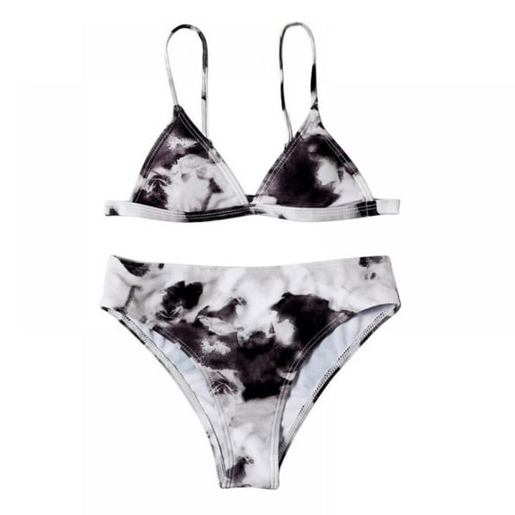 SILVERCELL Teen Girls Bikini Beach Swimwear 2 Piece Swimsuits Printing Bathing Suits 7-13 Years