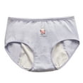 thumbnail image 1 of SILVERCELL Teen Girls Cotton Underwear Hipster Briefs Undies Period Panties for Teenager Big Girls, 1 Piece, Size 10-16T, 1 of 7