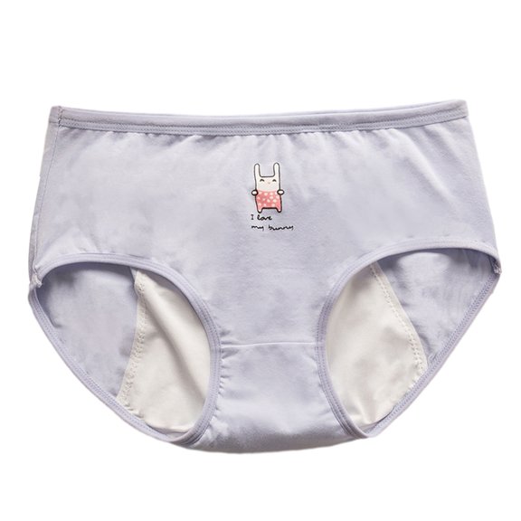 SILVERCELL Teen Girls Cotton Underwear Hipster Briefs Undies Period Panties for Teenager Big Girls, 1 Piece, Size 10-16T