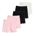 thumbnail image 1 of SILVERCELL Teens Little Girls Cotton Shorts Bike Shorts Dance Gymnastics Yoga Shorts Safety Active Under Dress Shorts, 5 Pack, 3-14 Years, 1 of 8