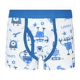 thumbnail image 1 of SILVERCELL Toddler Boys' Boxer Briefs Kids Soft Cotton Briefs Dinosaur/Truck/Shark Printed Underwear Shorts 2-12T, 1 of 3