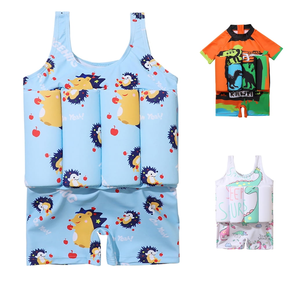 SILVERCELL Toddler Boys Girls One-Piece Floatation Swimsuit Adjustable ...