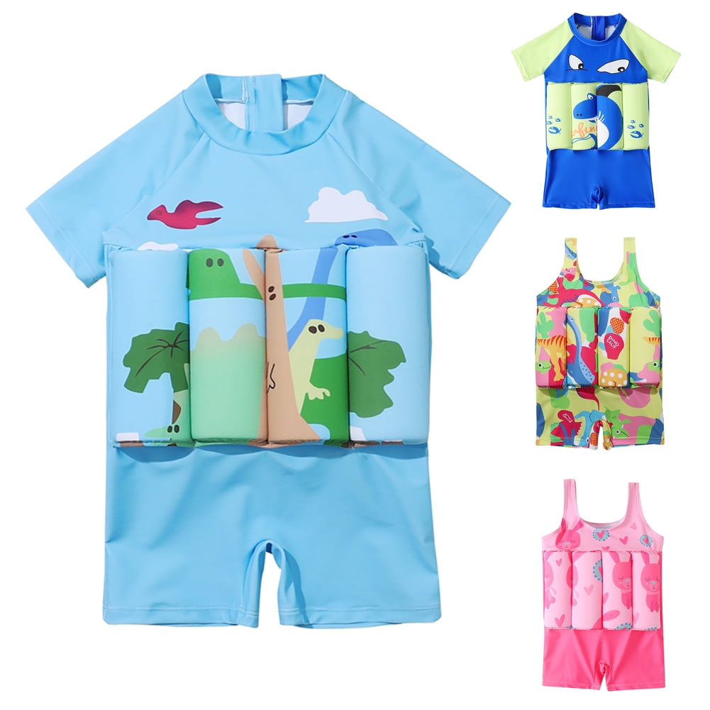 SILVERCELL Toddler Boys Girls One-Piece Floatation Swimsuit Adjustable ...