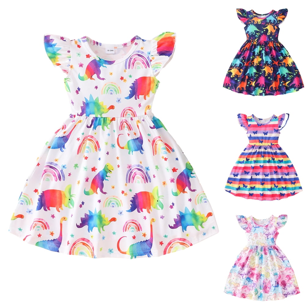 Sleeveless Summer Animals Baby Girl Dress