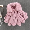 thumbnail image 1 of SILVERCELL Toddler Kids Double Sided Plush Jacket Winter Thick Faux Fur Coat Warmth Casual Outwear for Girls 1-6 Years Old, 1 of 6