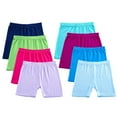 thumbnail image 1 of SILVERCELL Toddler Kids Girls 8Pieces Under Dress Dance Safety Shorts Multicolor Soft Bicycle Shorts for Girls 2-10 Years Old, 1 of 8
