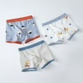 thumbnail image 1 of SILVERCELL Toddler Kids Soft Cotton Boxer Briefs Various Cartoon Patterns Comfort Panty (Pack of 3) for Boys 3-11 Years Old, 1 of 4