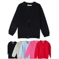 thumbnail image 1 of SILVERCELL Toddler Little Girl Boy Cardigan Sweater Child Baby Button Knit Uniform Knit Coat Tops 1-7 Years, 1 of 12