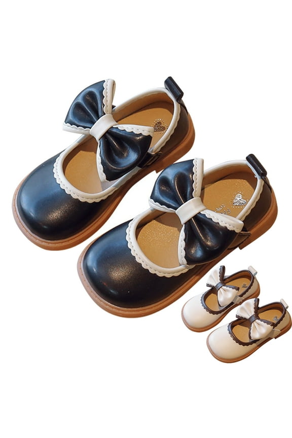 Toddler/Little Kid Girl's Dress Shoes Mary Jane Ballet Flats Ballerina Flat Shoes for Wedding Party School 1-9Y