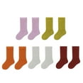 thumbnail image 1 of SILVERCELL Toddler Winter Thermal Cotton Boot Socks Kids Low Cut Ankle Socks 5 Pairs, 1 of 11