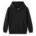 thumbnail image 1 of SILVERCELL Unisex Kids Long Sleeve Pure Cotton Hooded Sweatshirt Solid Color Basic Pullover Hoodie for Boys or Girls 3-12 Years, 1 of 4