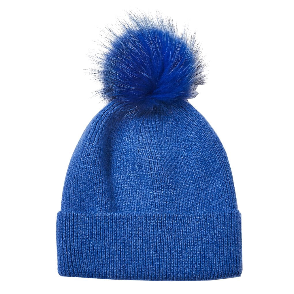 Look by M Women's Ribbet Pom Pom Beanie Ski Winter Hat