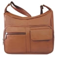 thumbnail image 1 of SILVERFEVER Medium Leather Hobo Handbag for Women  Shoulder Purse with Built-in Wallet Organizer, Genuine Leather Everyday Bag, 1 of 9