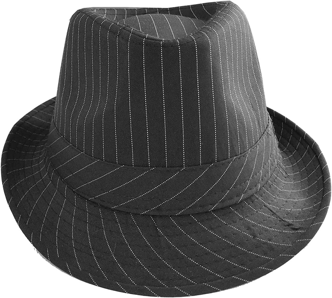 Trilby Hats Pinstripe Fedora Hat SILVERFEVER Banded Stripe