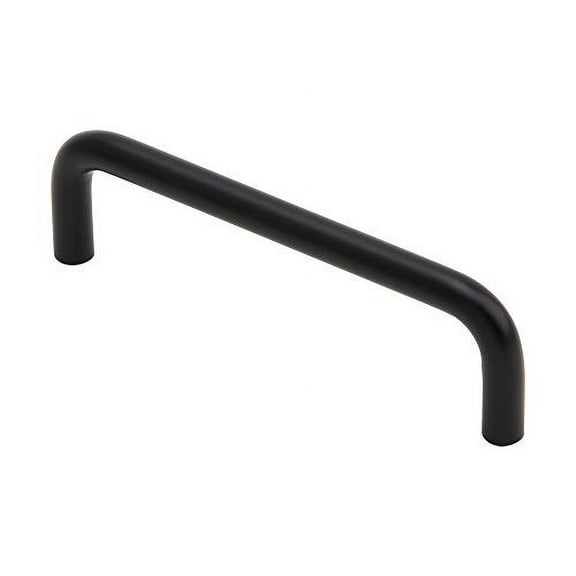 SILVERLINE HARDWARE 4" Inch Round Bar Cabinet Pulls Drawer Handles, Black, for Office, Storage Room, Kitchen, Bathroom (25)