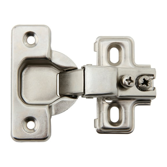 SILVERLINE Hardware Face Frame Concealed Euro 105Deg Regular Closing Compact Cabinet Hinges - 2 Set of 6 (12 Pack)