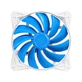thumbnail image 1 of 140x140x25mm / Mixed blue blade design with white frame / 4pin fan with PWM/ PCF bearing, 1 of 6