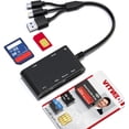 thumbnail image 1 of SIM Card Adapter for Computer/Laptop - SD/TF/M2/MMC/Memory Stick Pro Duo iPhone/USB C/A 7in3 Reader & CAC Memory Reader Lightning Port Does Not SIM/Smart/CAC, 1 of 4