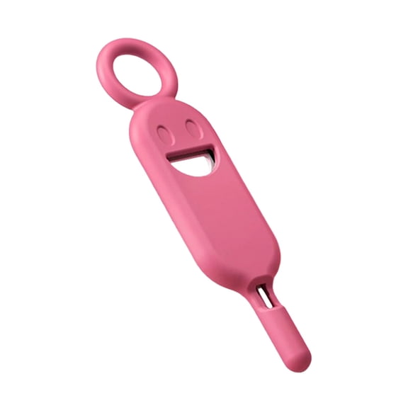 SIM Card Eject Pin, Cosmug Keychain Portable Tray Opener, Pocket Phone Accessory Supply, for Daily Carry, Bag Hanging and Mobile Maintenance, Hot Pink
