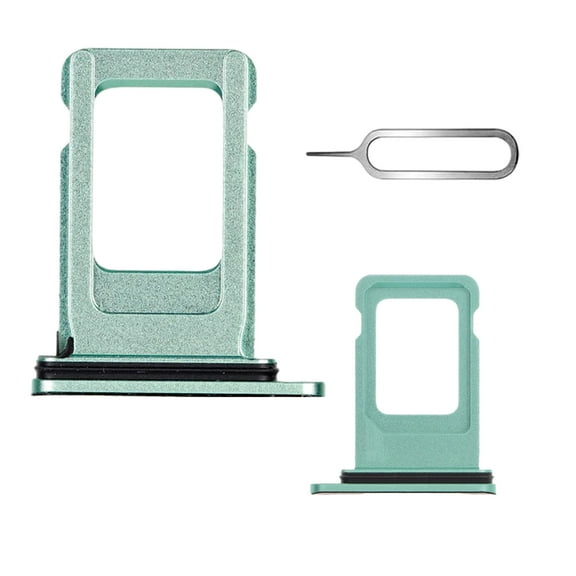 SIM card tray for iPhone 11-SIM card tray holder replacement for iPhone 11 6.1 inch with waterproof rubber & eject pin (single SIM version)